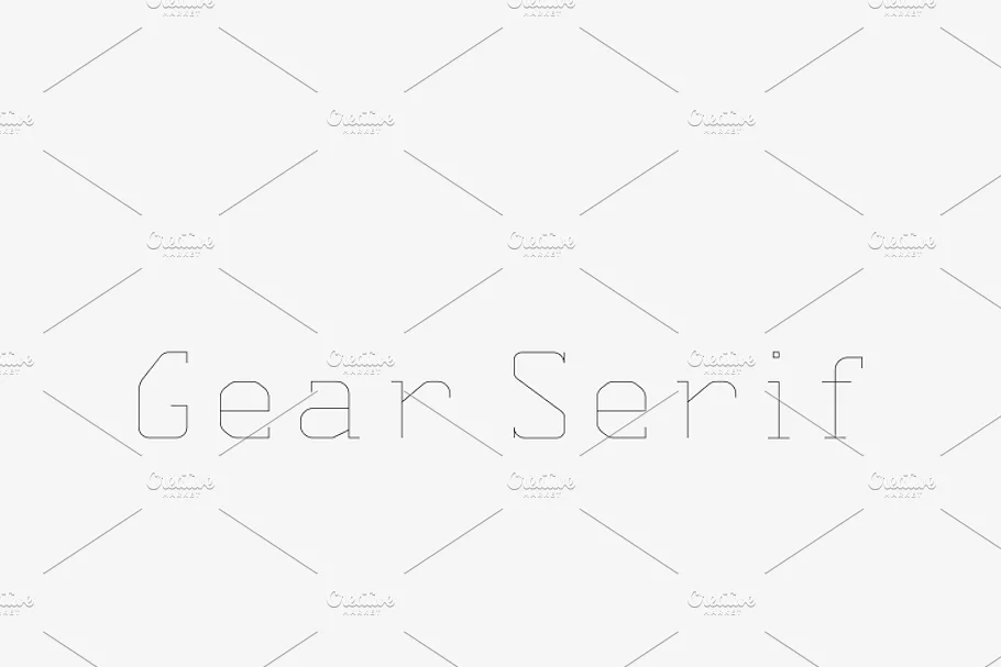 Gear Serif Font