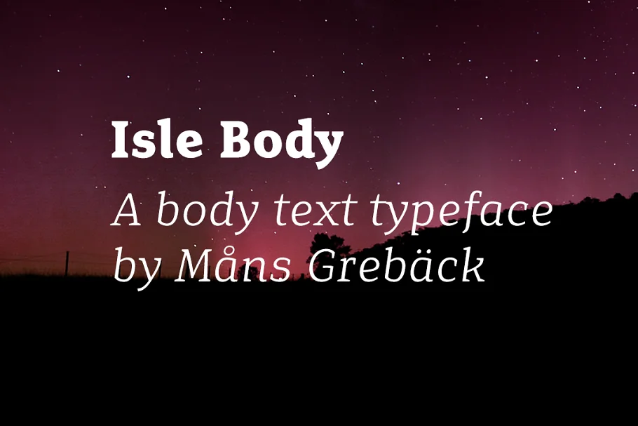 Isle Body Eight Styles Font