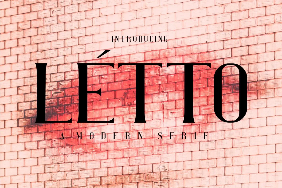 Letto Awesome Modern Serif Font