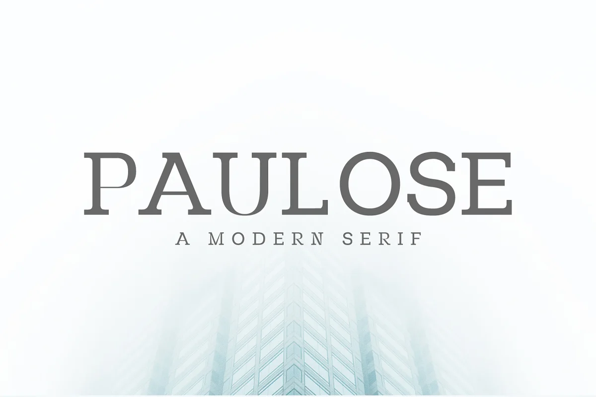 Paulose Modern Serif Font