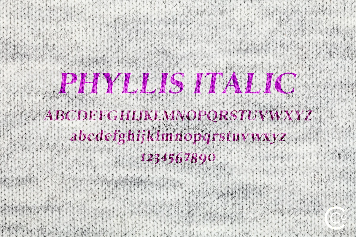 phyllis italic designed by cribb co - Post