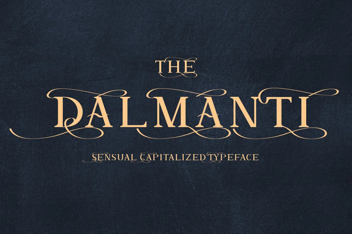 Dalmanti Capitalized Typeface Font