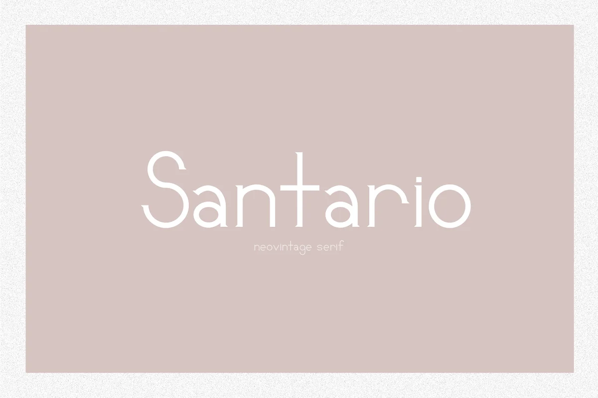 Santario A Serif Font