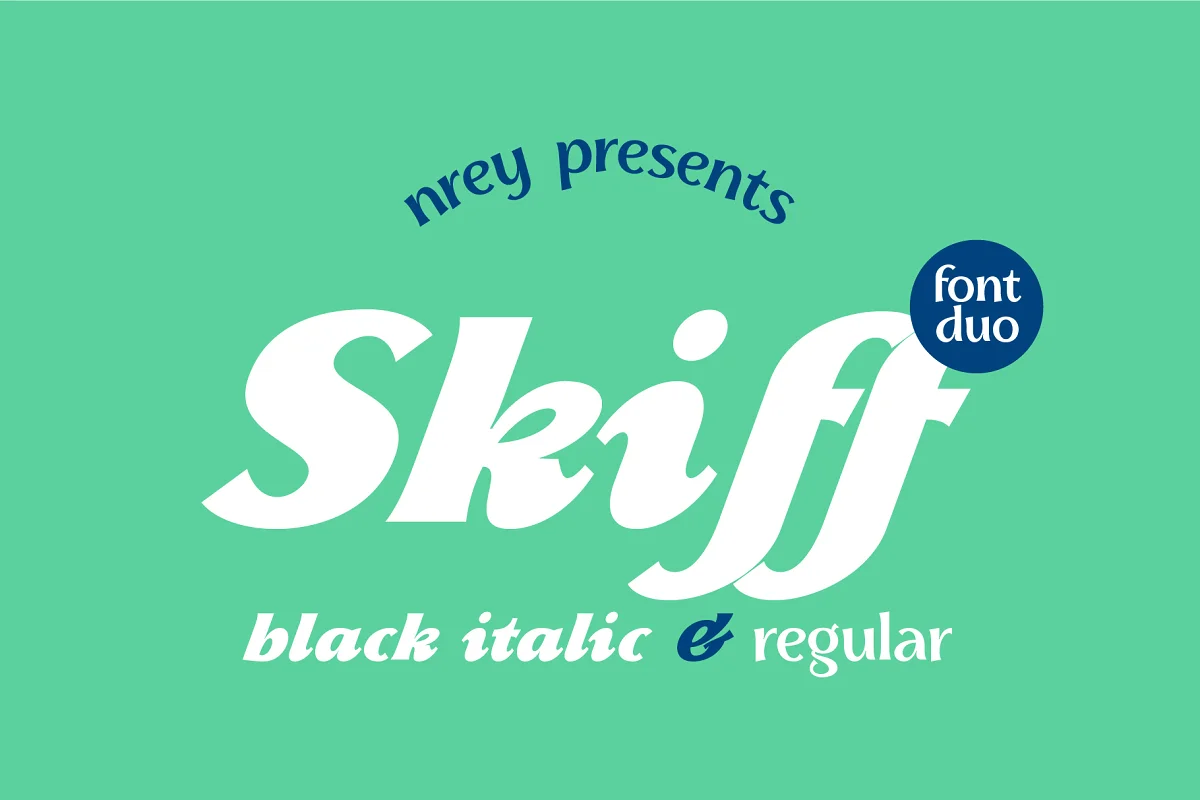 Skiff Black Italic and Regular Font