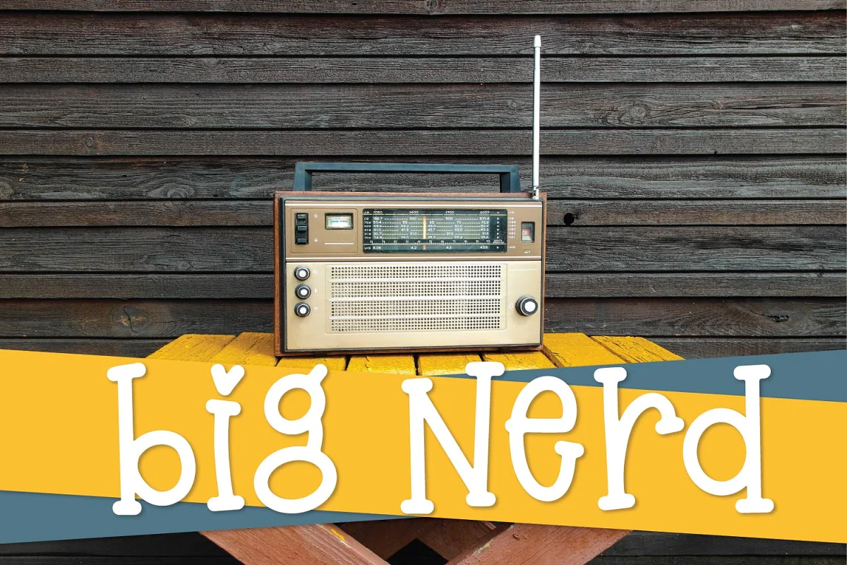 Big Nerd A Fun Hand Lettered Serif Font