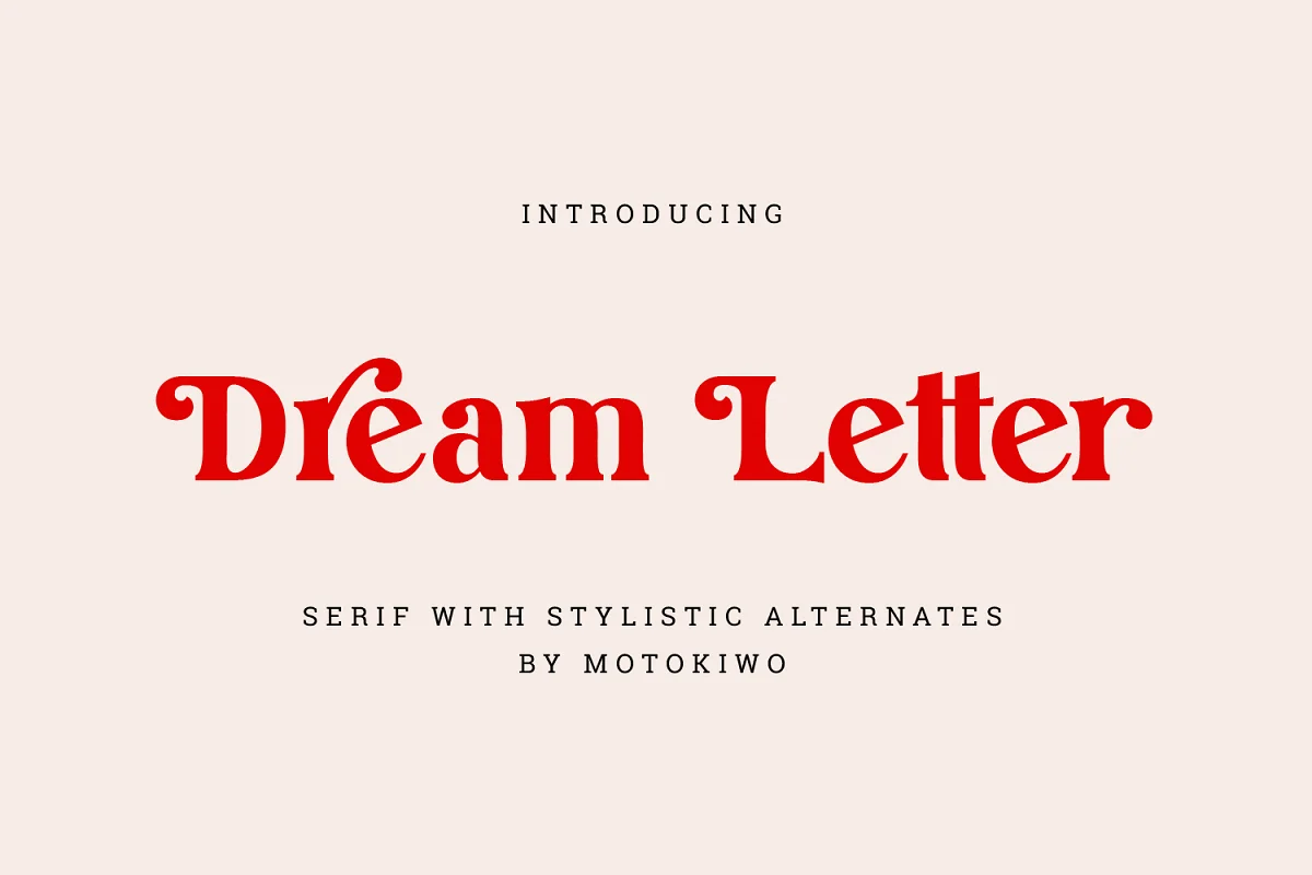 Dream Letter Serif Font