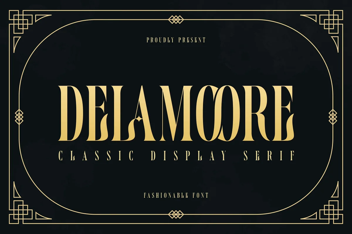 Delamoore Classic Display Serif Font