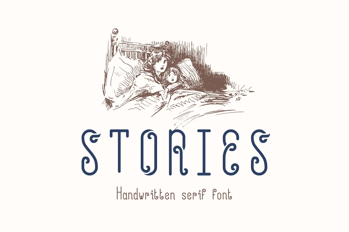 Stories Handwritten Serif Font