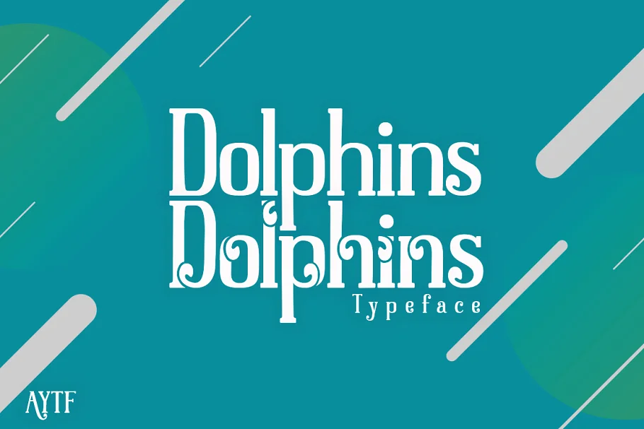 Dolphins Serif with Decorative Font