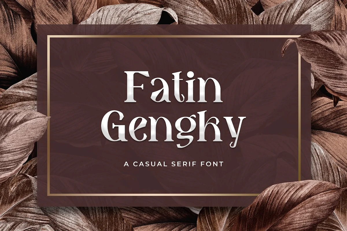 Fatin Gengky Casual Serif Font