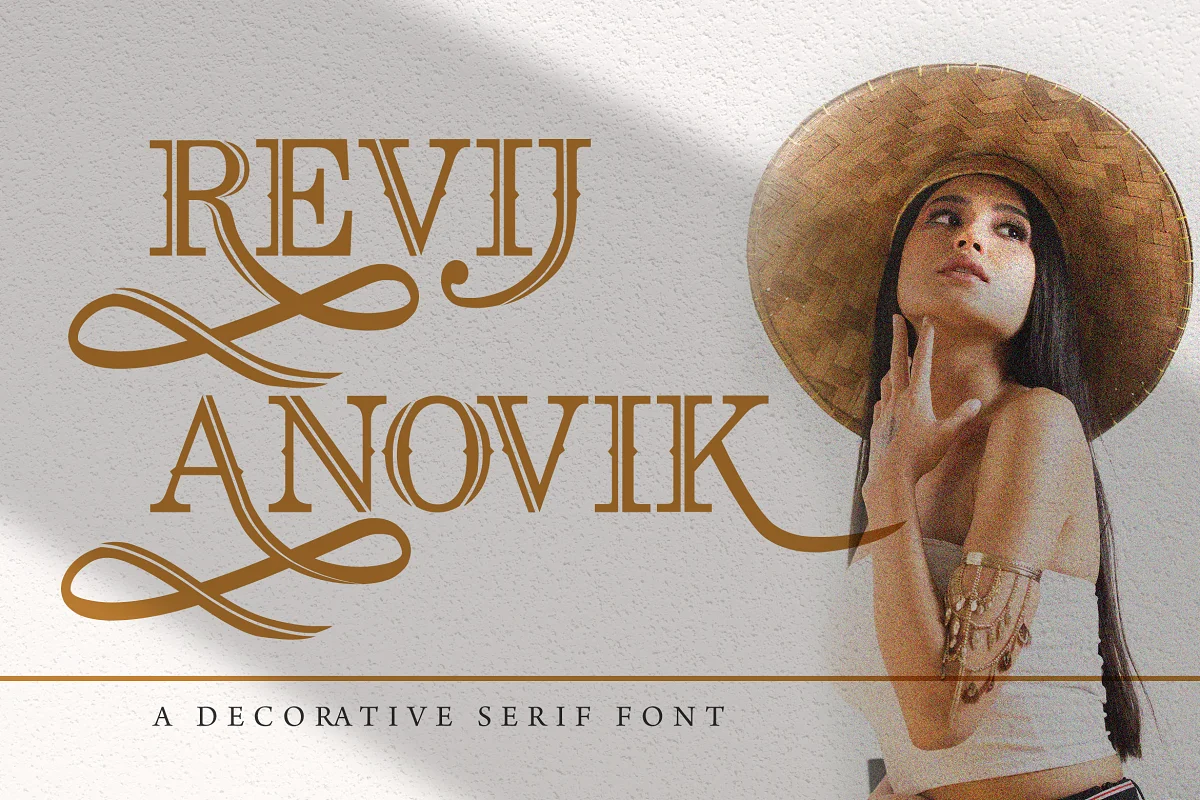 Revij Anovik Decorative Serif Font