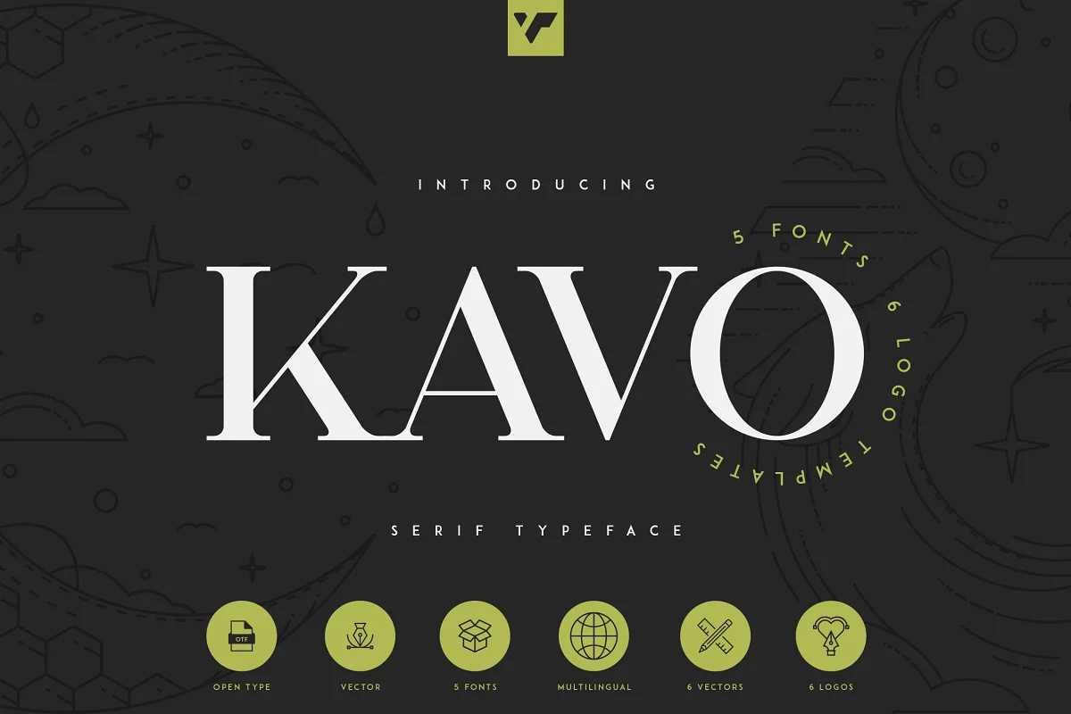 Kavo Serif Typeface Font