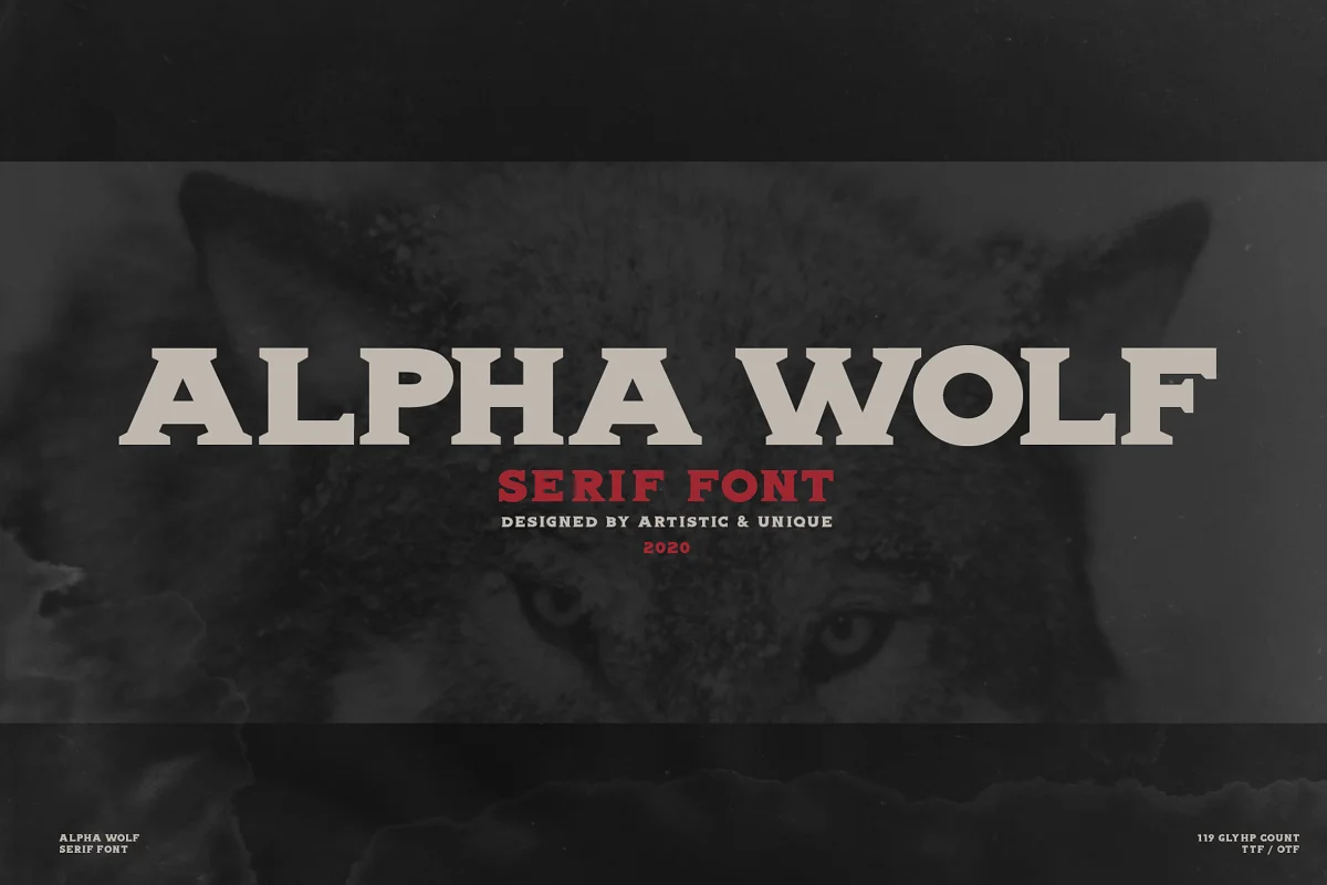 Alpha Wolf Serif Font