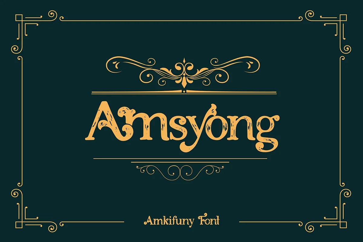 amkifuny new brush serif display font 9 - Post