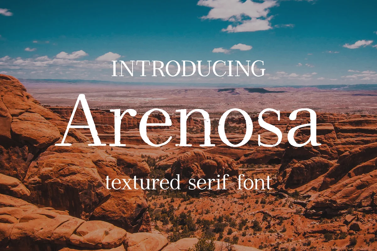 Arenosa Textured Serif Font