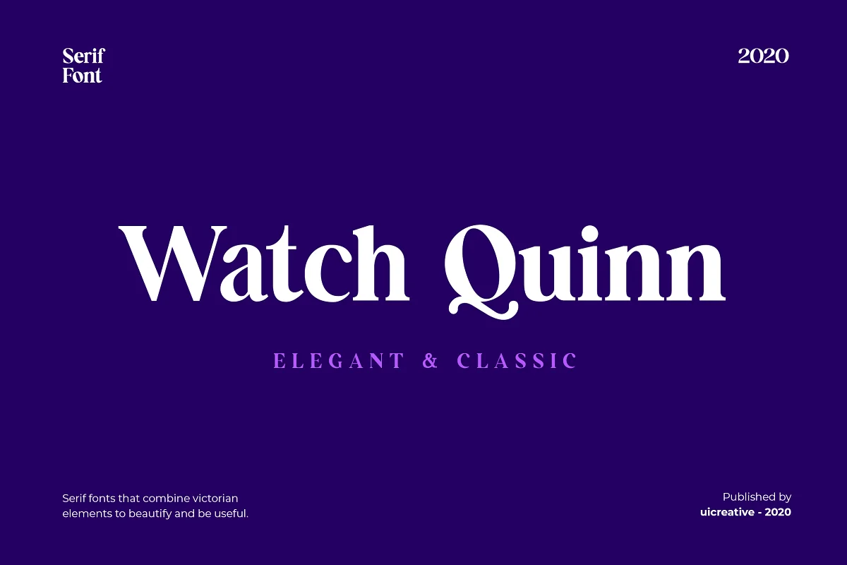 Watch Quinn Serif Font