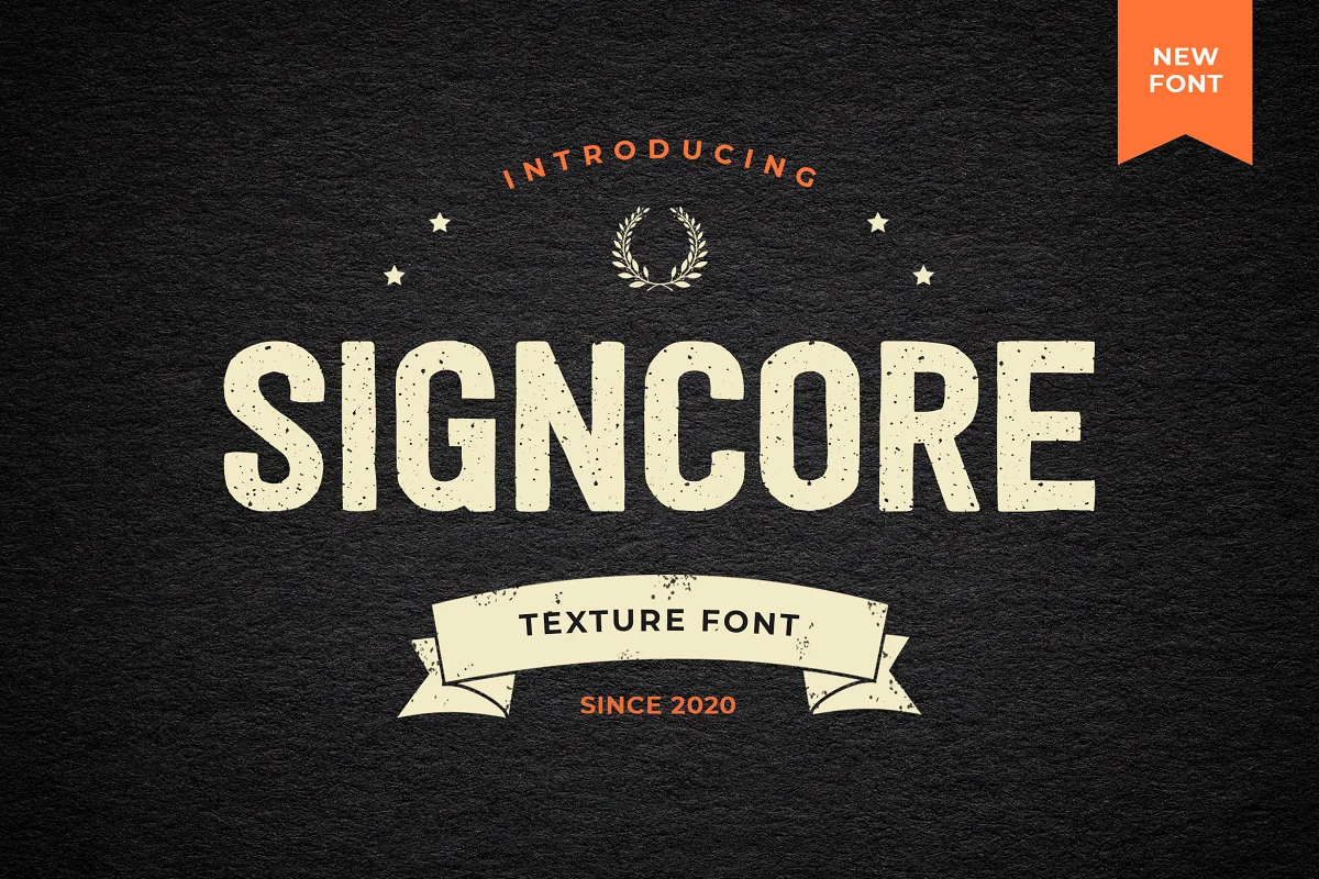 Signcore Sans Serif Texture Font