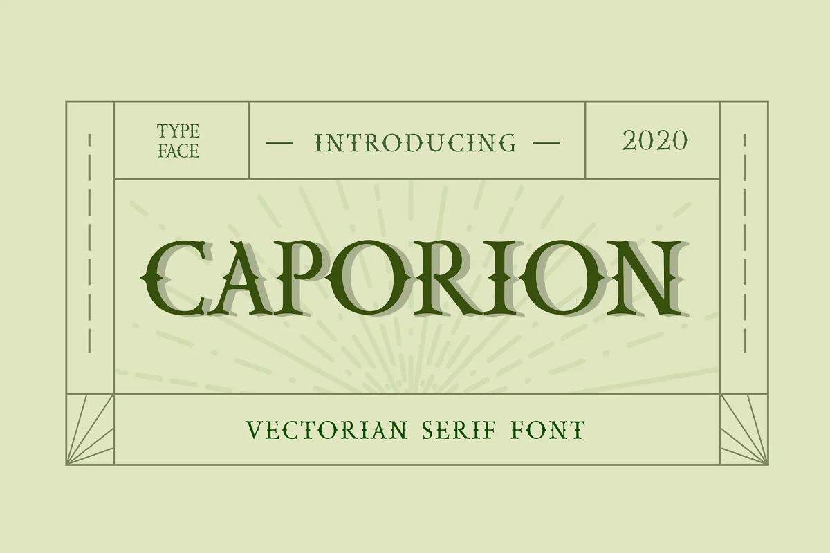 Caporion Vectorian Serif Font