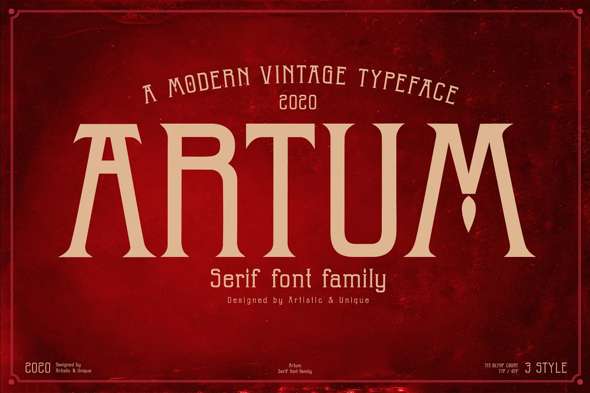 Artum Serif Font