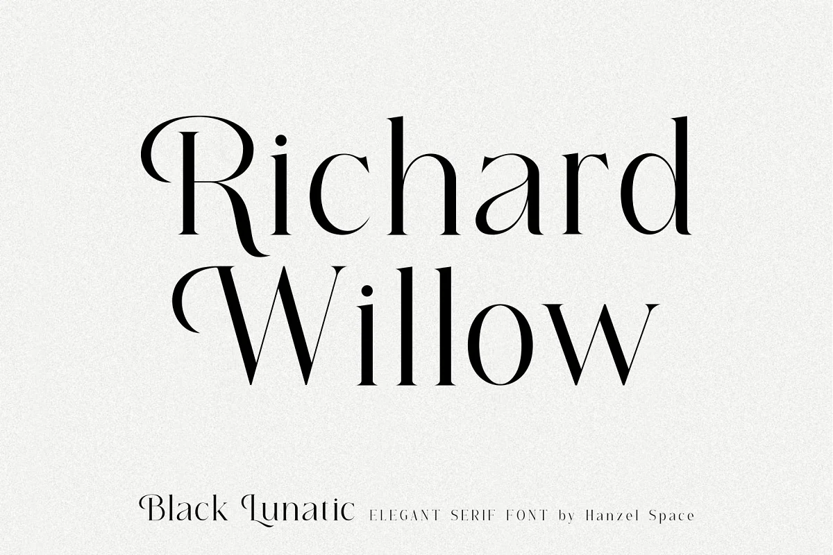 Black Lunatic Elegant Serif Font