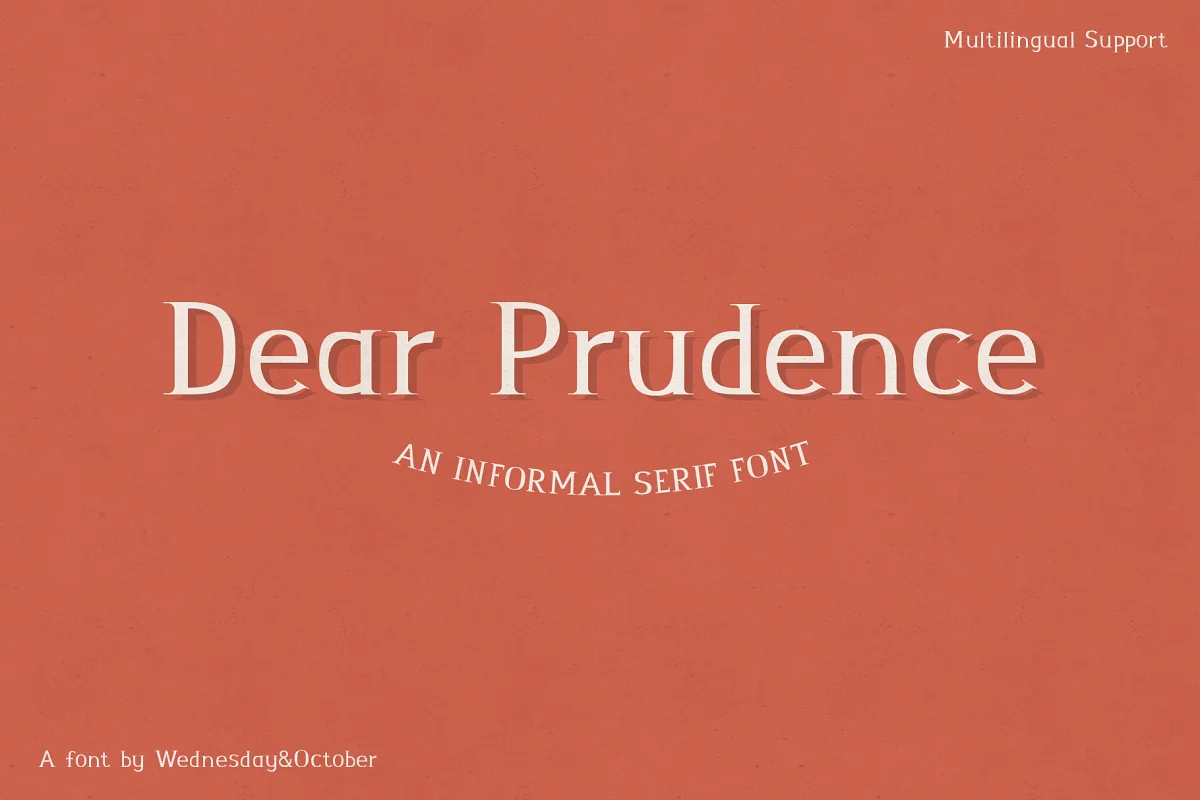 Dear Prudence A Serif Font