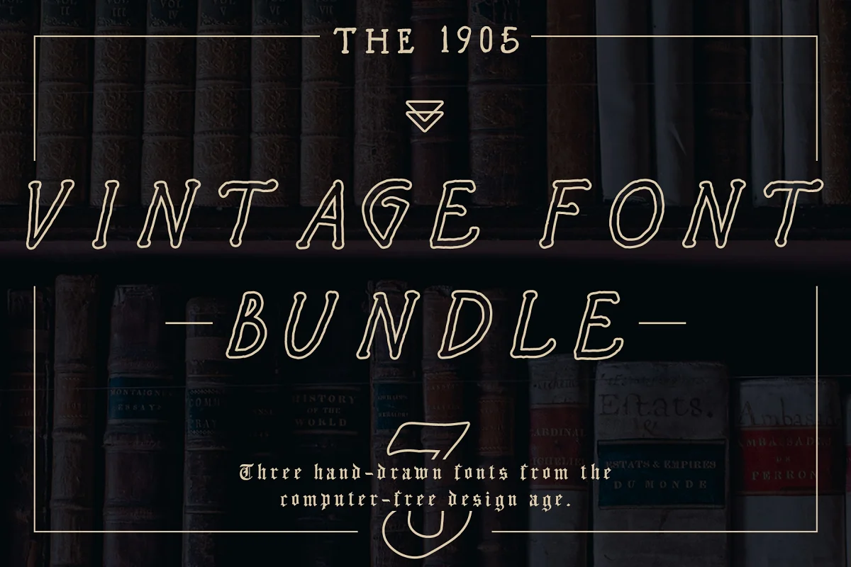 Vintage Bundle Hand Lettered Font