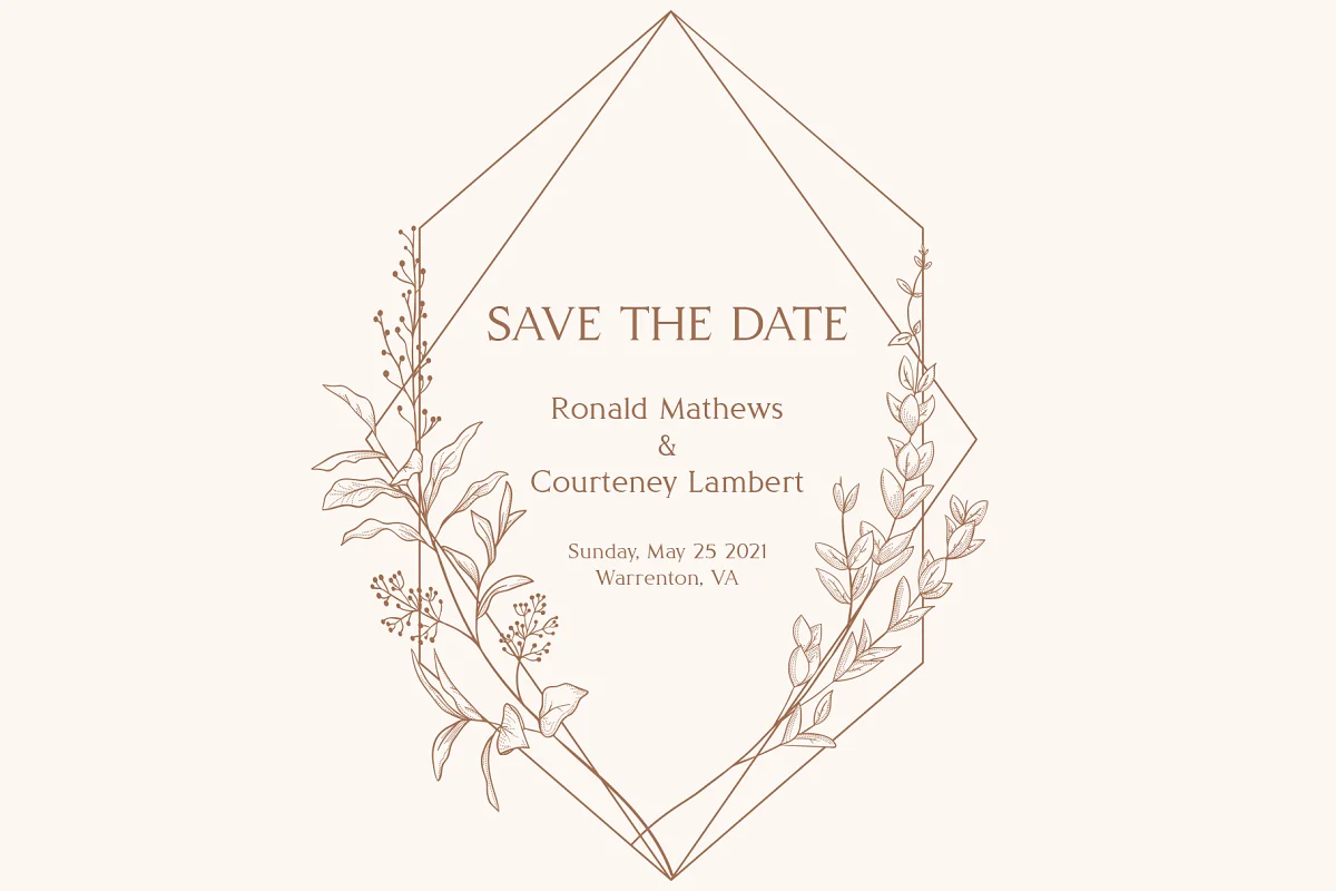 delight save the date - Post