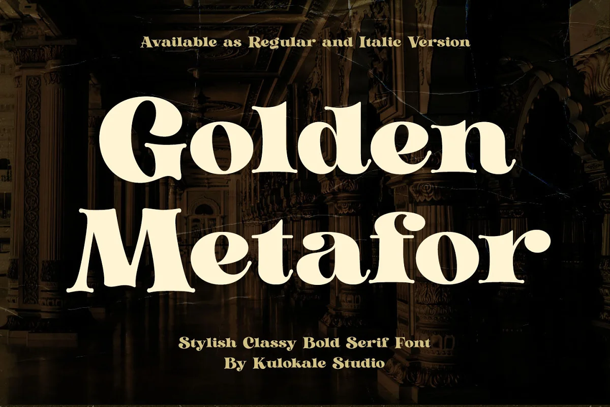 Golden Metafor Classy Bold Serif Font