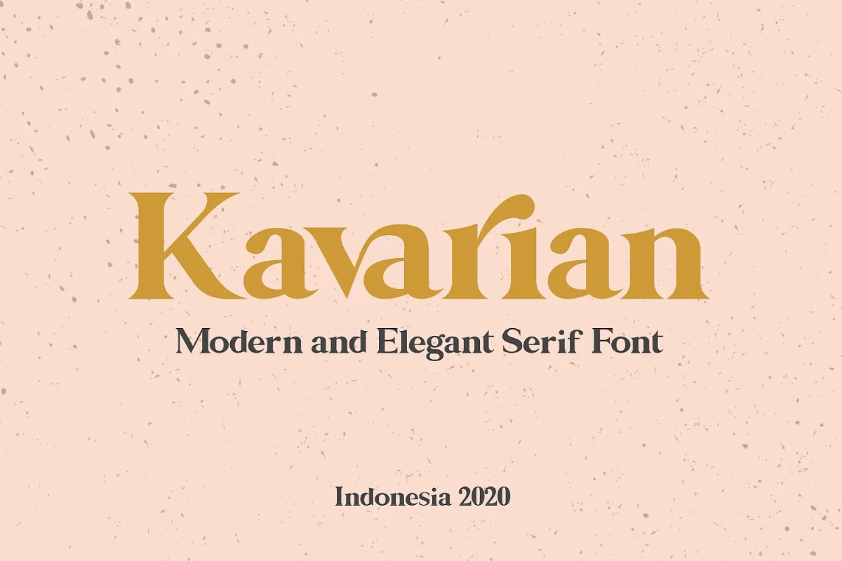 Kavarian Modern Elegant Serif Font