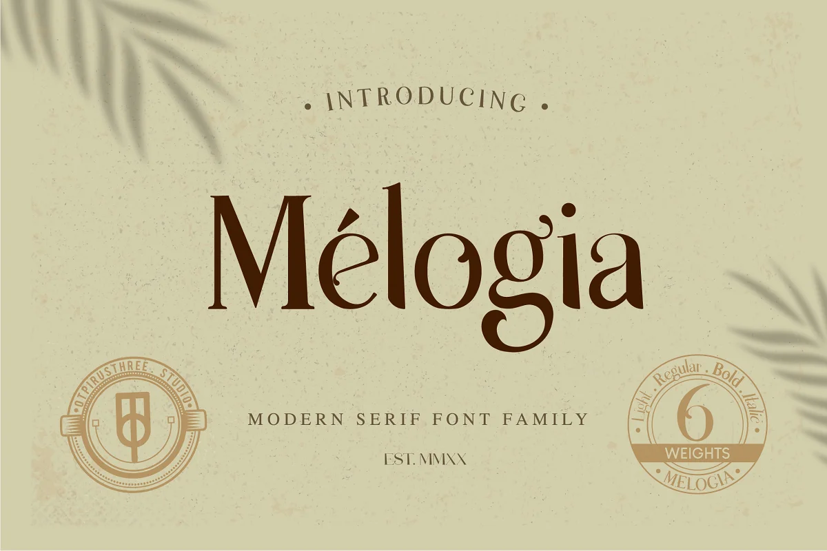 Melogia Modern Serif Font