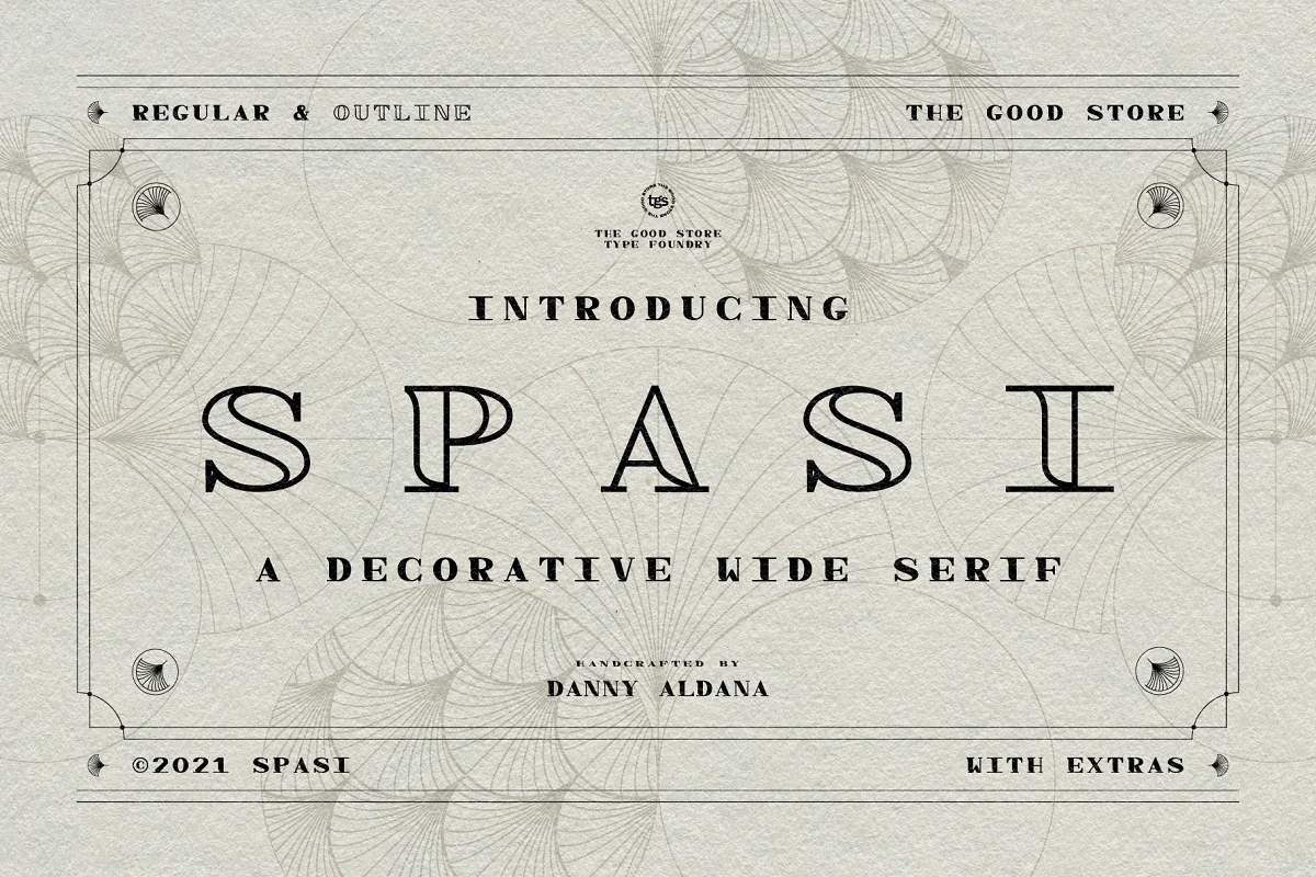 Spasi Decorative Wide Serif Font