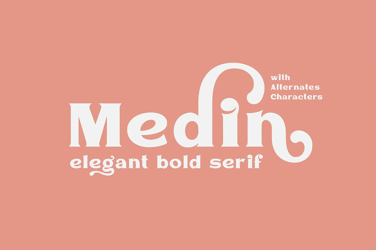 Medin Elegant Bold Serif Font