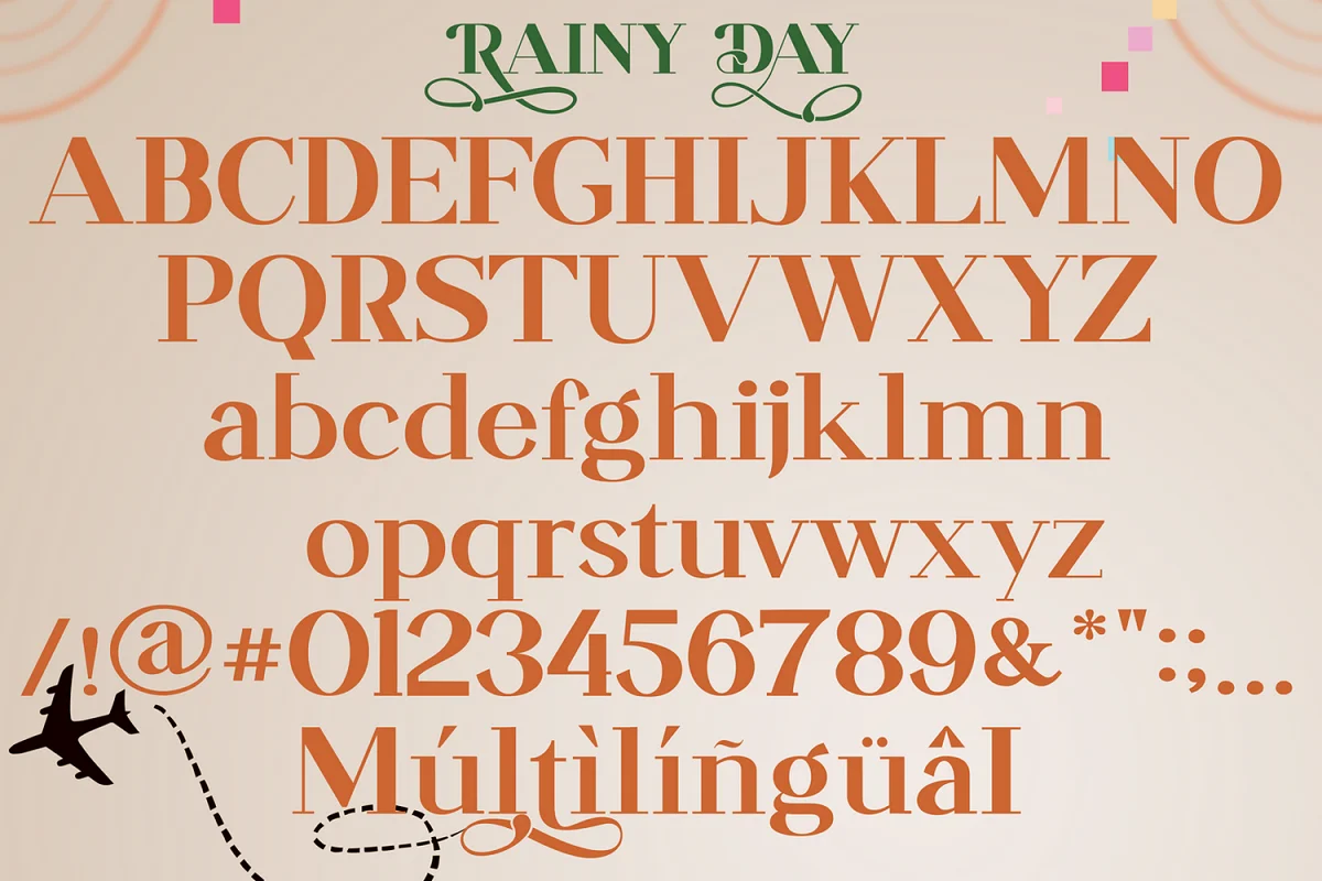 rainyday font 2 - Post