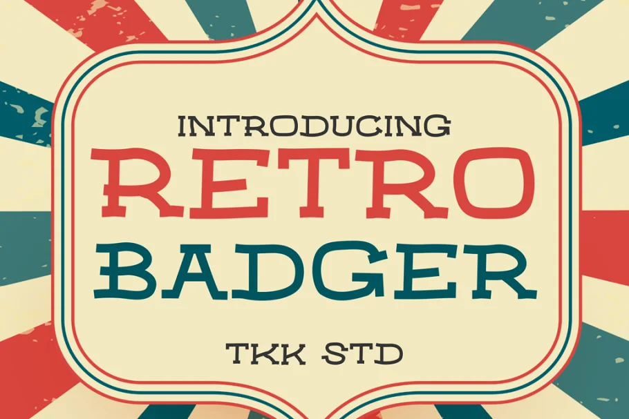 Retro Badger Western Font