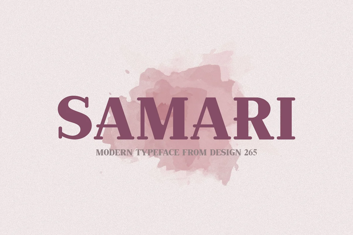 Samari Modern Serif Font