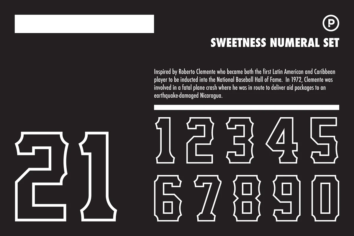 Sweetness Numeral Set Font