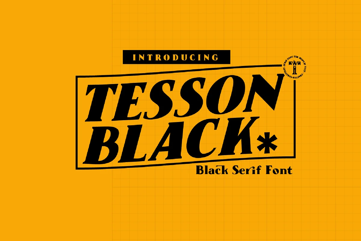 Tesson Black Serif Font