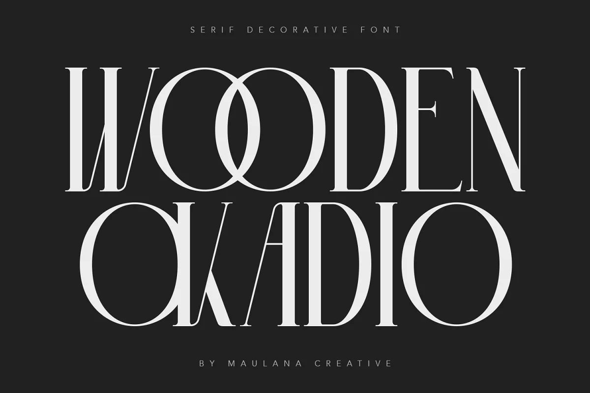 wooden okadio serif decorative font 2 - Post