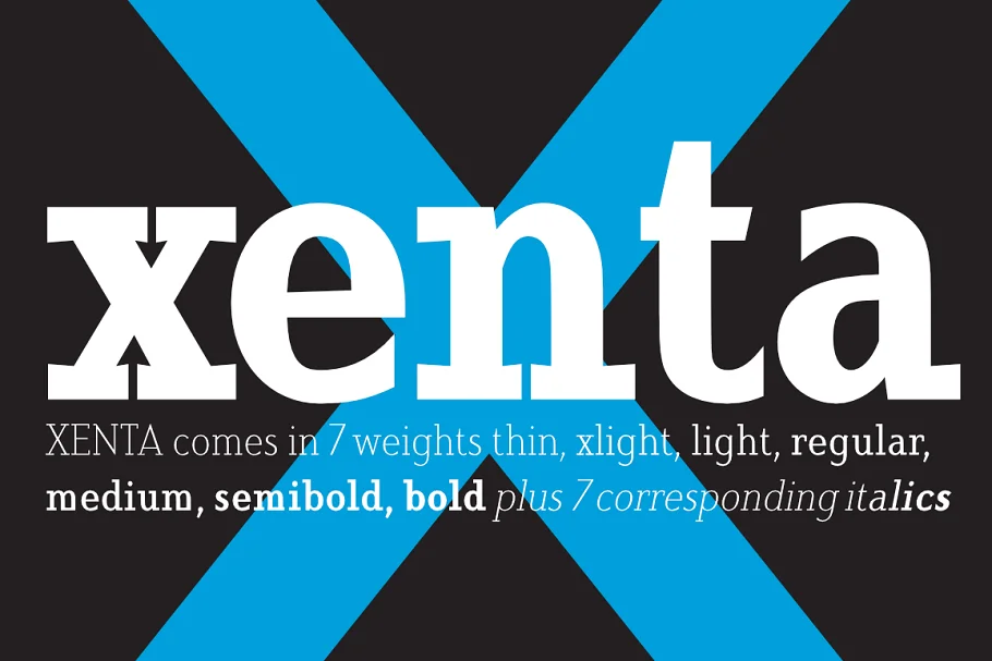 Xenta Serif Font