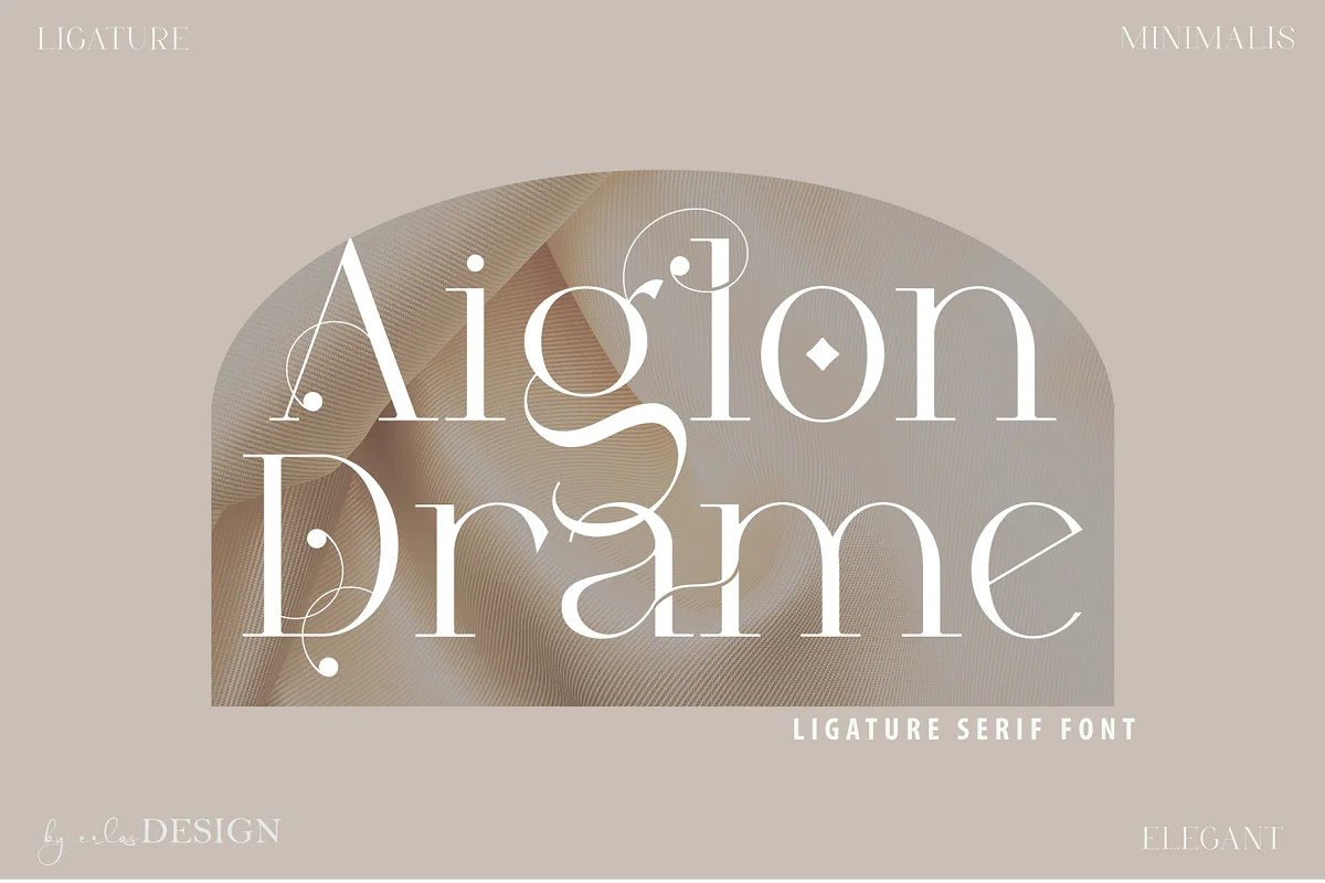 Aiglon Drame Modern Ligature Serif Font