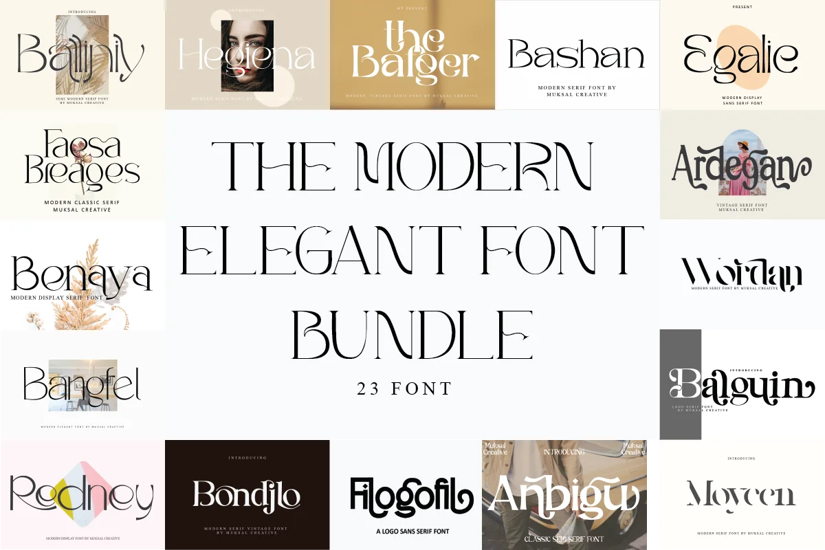 The Modern Elegant Font