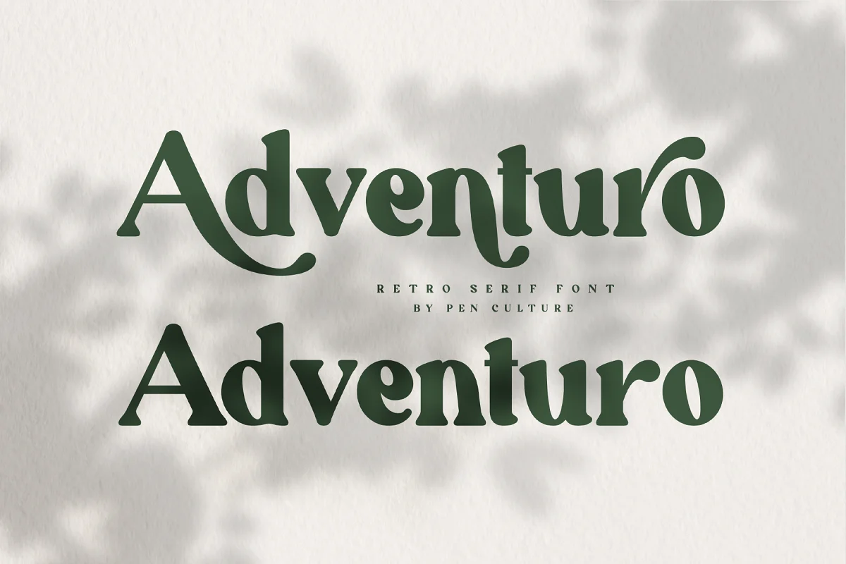 Adventuro Retro Serif Font