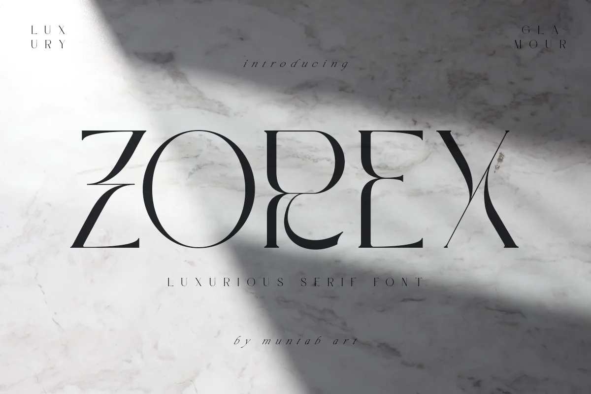 Zorex Modern Luxury Font