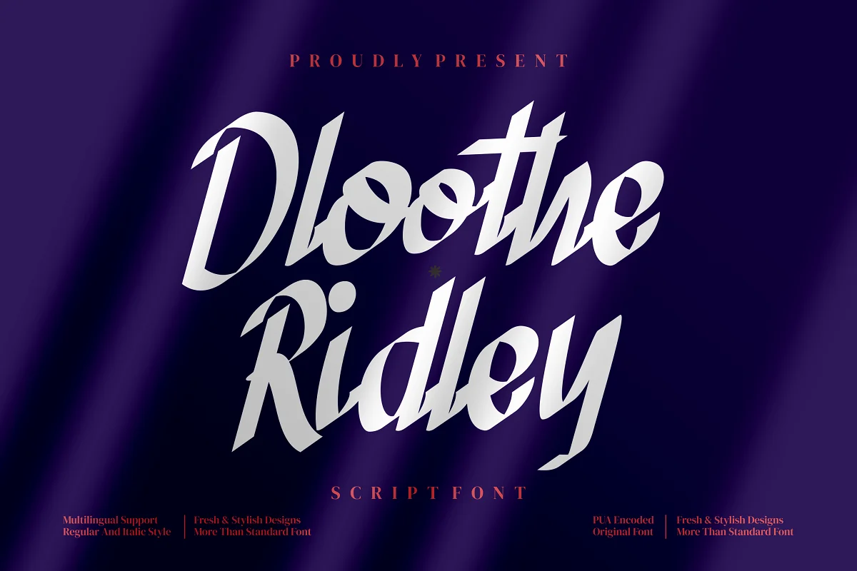 Dloothe Ridle Script Style Font