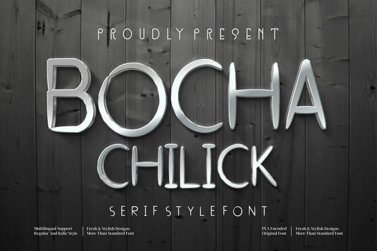 Bocha Chilick Serif Style Font