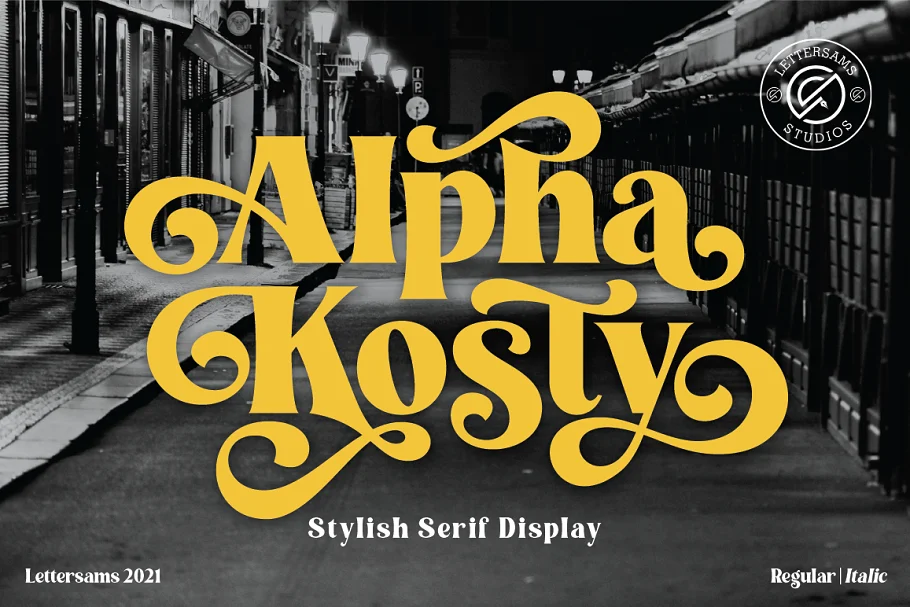 Alpha Kosty Serif Display Font