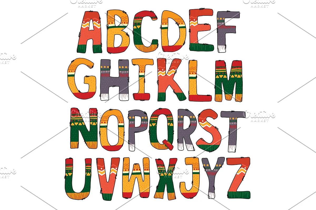 Christmas Font Doodles Font