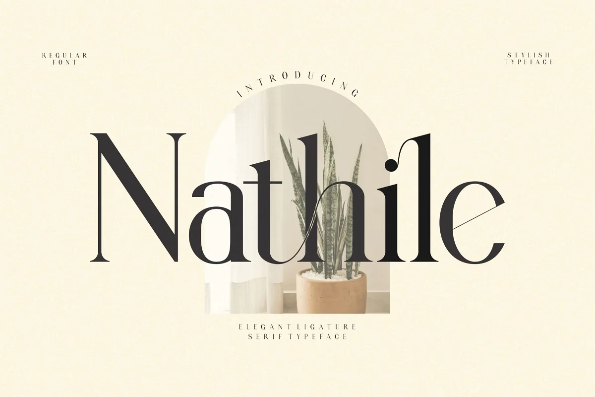 Nathile Ligature Serif Typeface Font