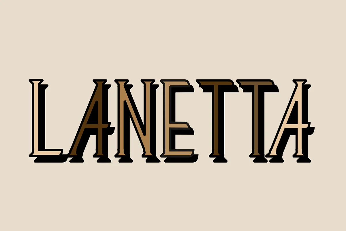 Lanetta Typeface Font