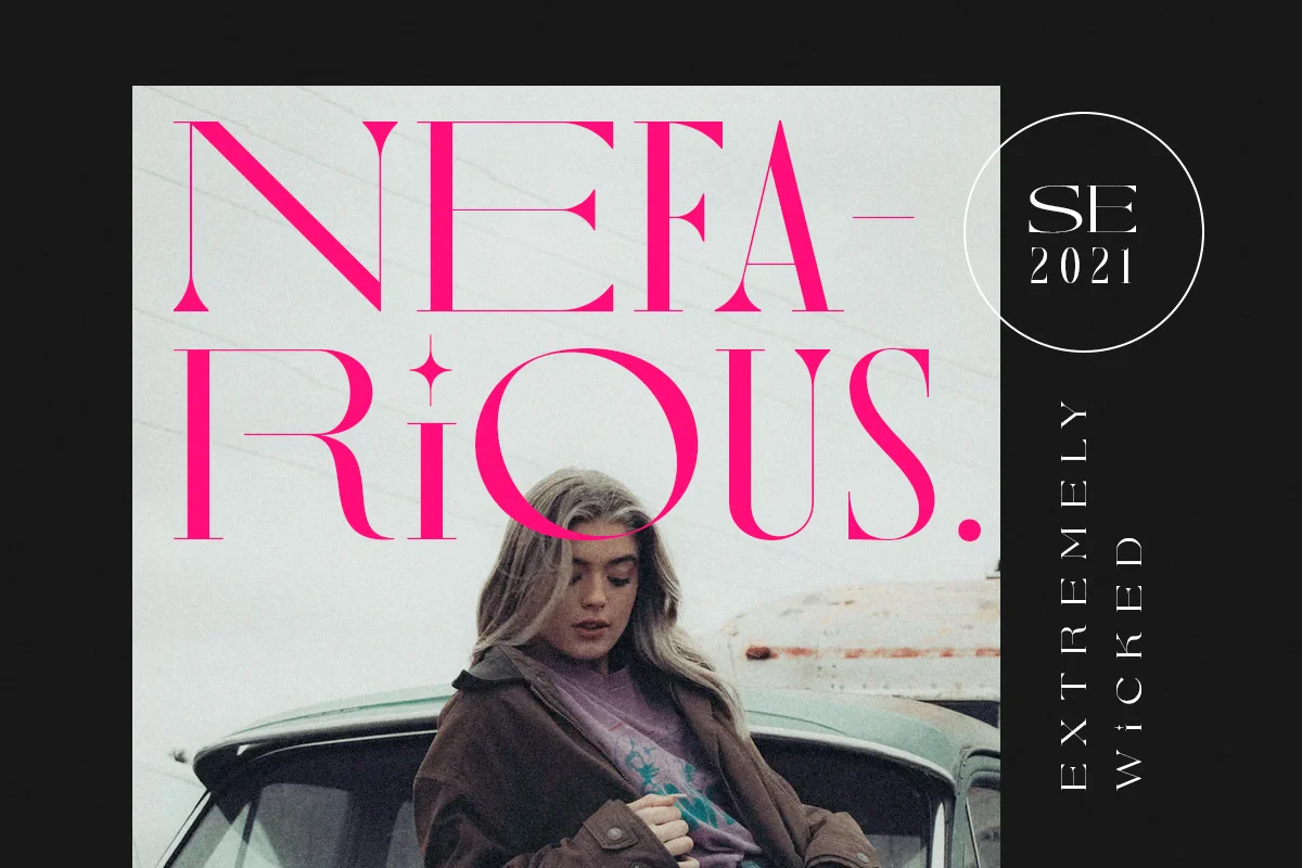 Nefarious Modern Serif Font